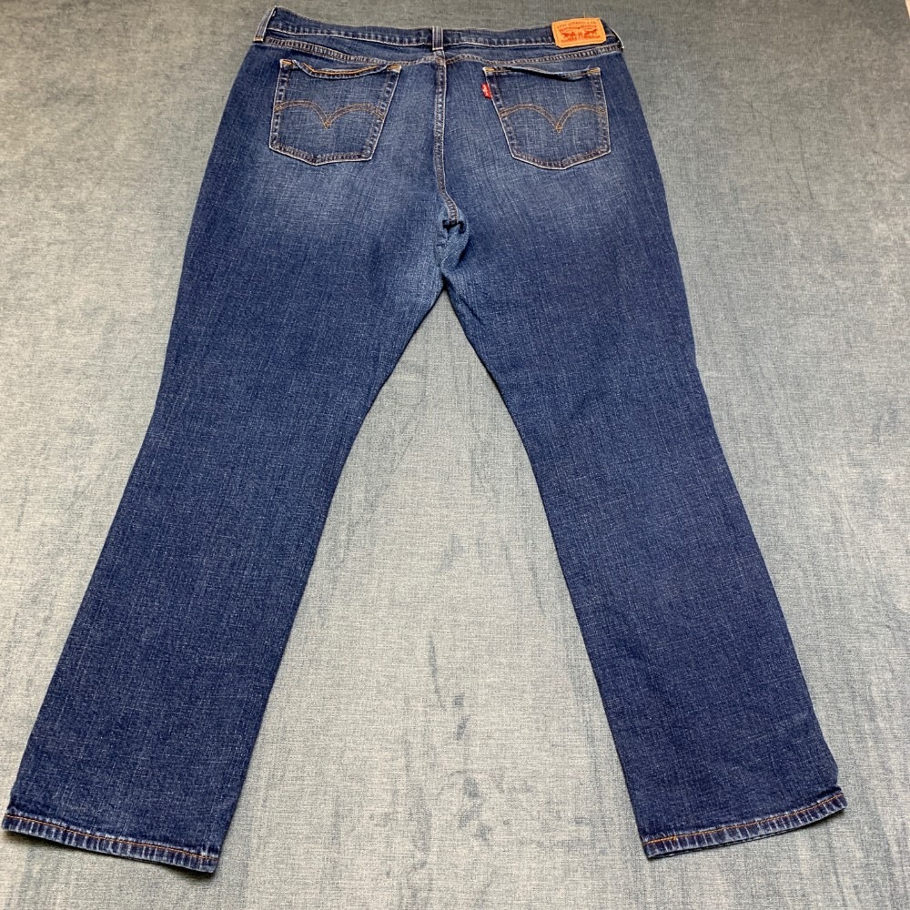 Levi's 414 Jeans Women 32x30 Blue Denim Cotton Mid Rise Relaxed Fit Straight Leg